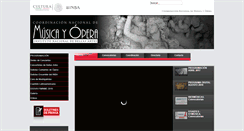 Desktop Screenshot of musicayopera.bellasartes.gob.mx