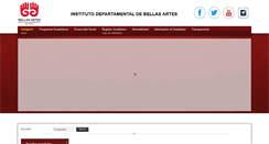 Desktop Screenshot of bellasartes.edu.co