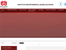 Tablet Screenshot of bellasartes.edu.co